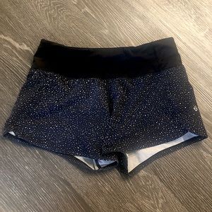 Size 2 lululemon speed up shorts. “Tall” (4 inch inseam).